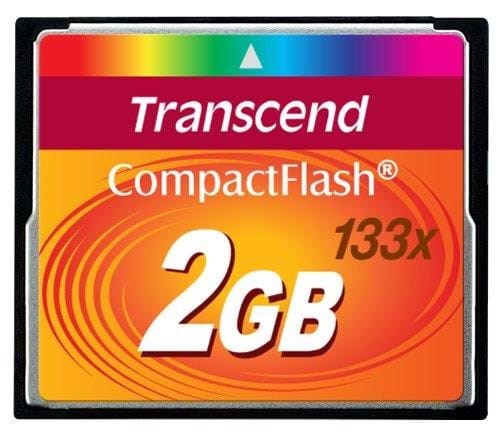 Transcend Compact Flash 133x - 50MB/s - 2GB Hukommelseskort TS2GCF133