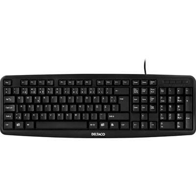 Deltaco TB-53 Black - ND - Tastatur - Nordisk - Sort Tastatur