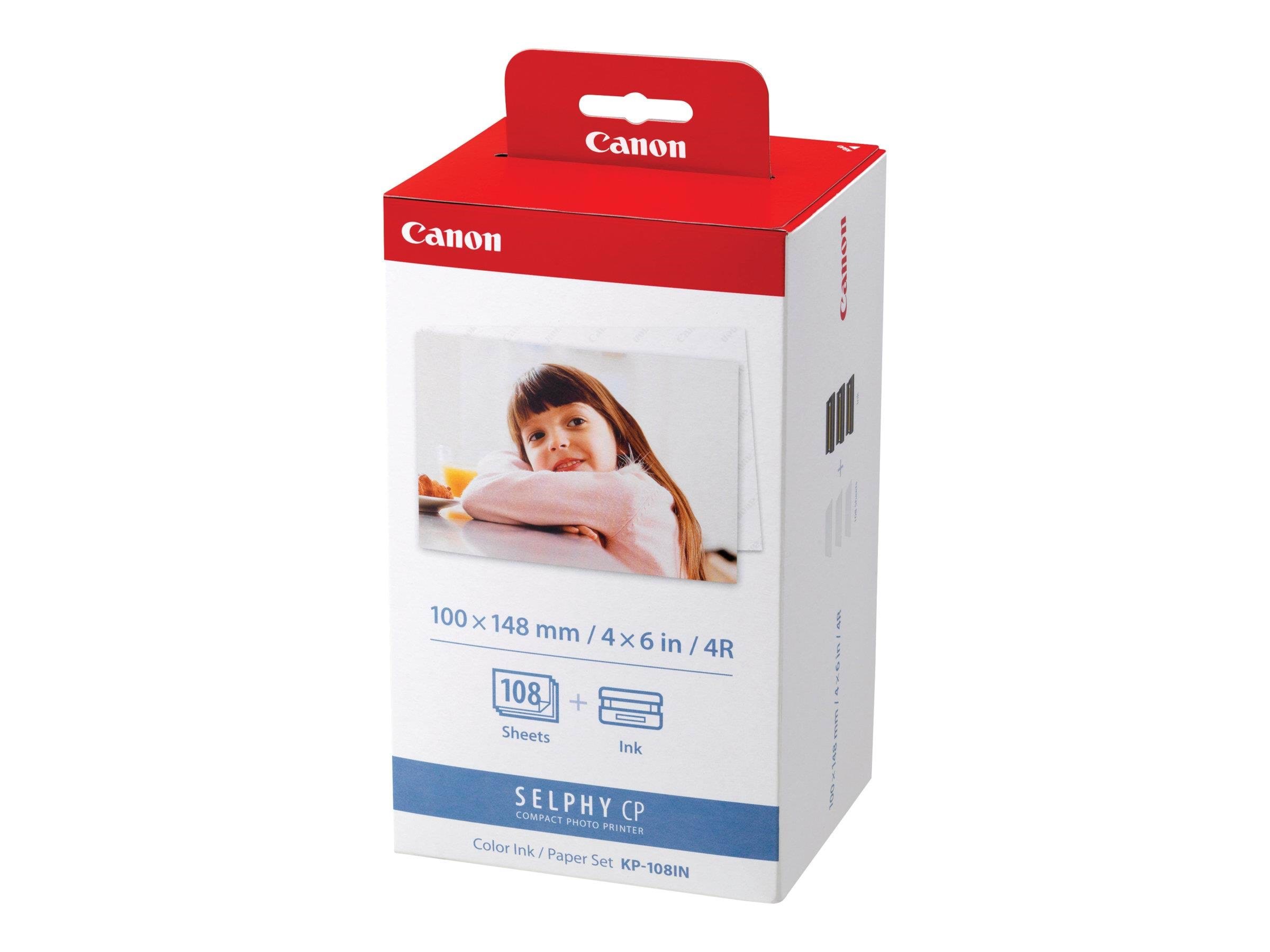 Canon KP-108IN Color Ink Paper Set for S Fotopapir 3115B001