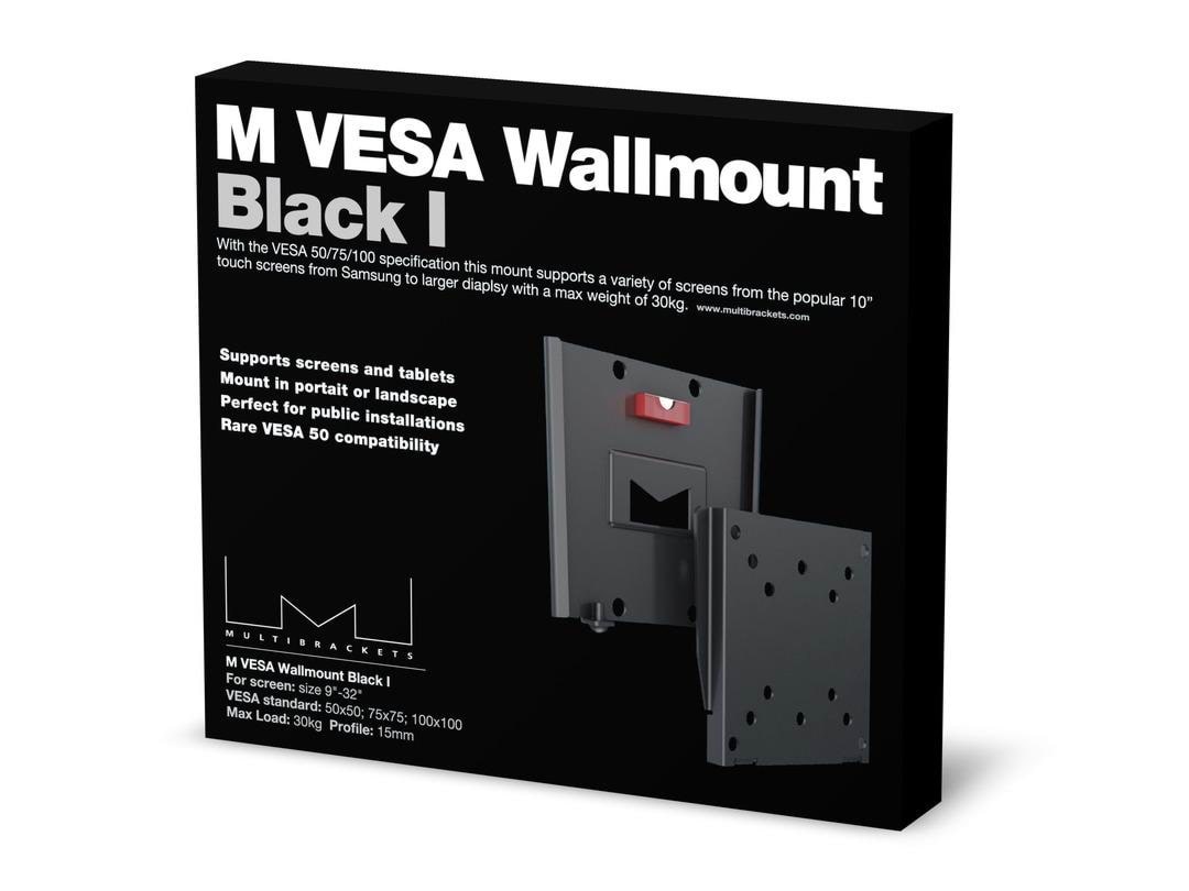 Multibrackets M VESA Wallmount Black I 50x50 75x75 100x100 Skærmholder 7350022732988