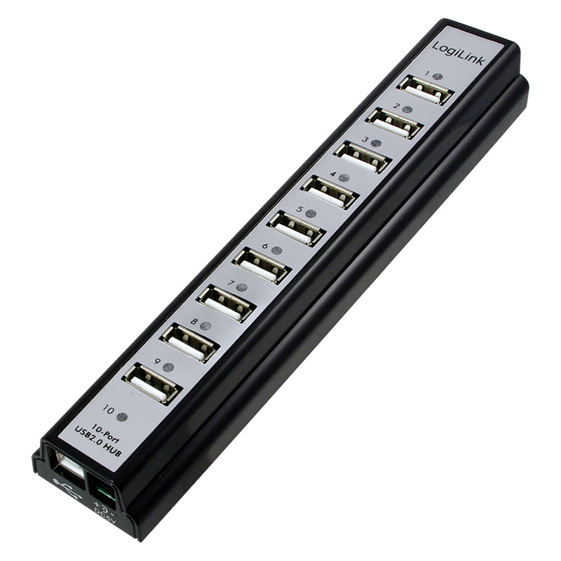 LogiLink UA0096 USB hub - 10 ports Usb Hub