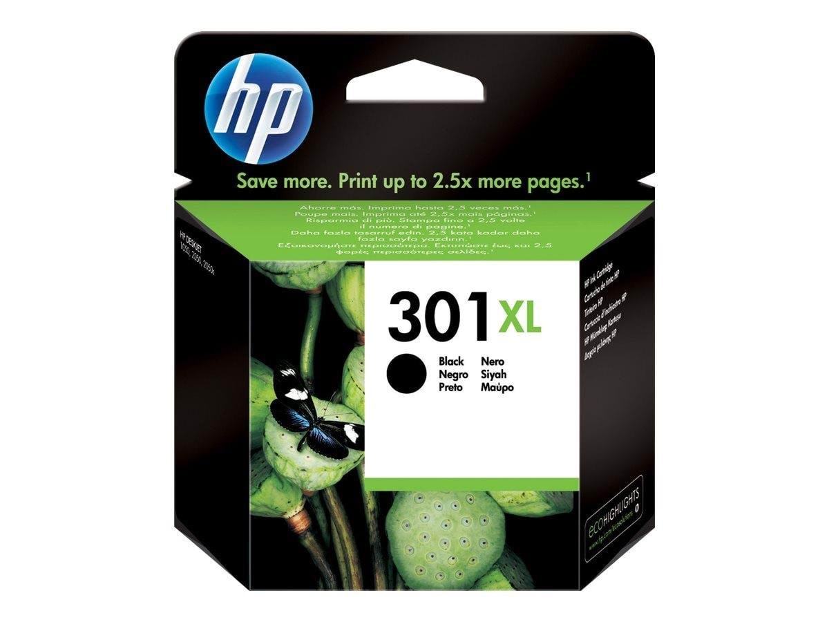 HP 301XL / CH563EE High Capacity Black Ink Printerpatron Og Toner Sort
