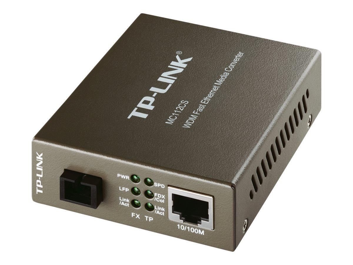 TP-Link MC112CS 10/100Mbps WDM Media Converter Transceiver