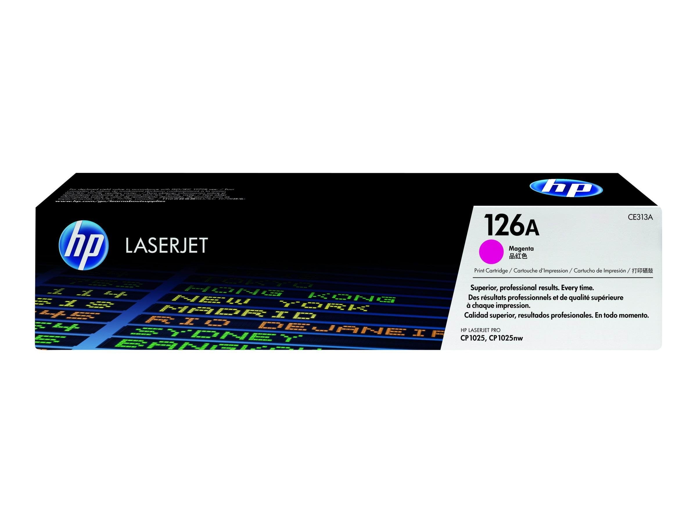 HP 126A / CE313A Magenta Toner Printerpatron Og Toner