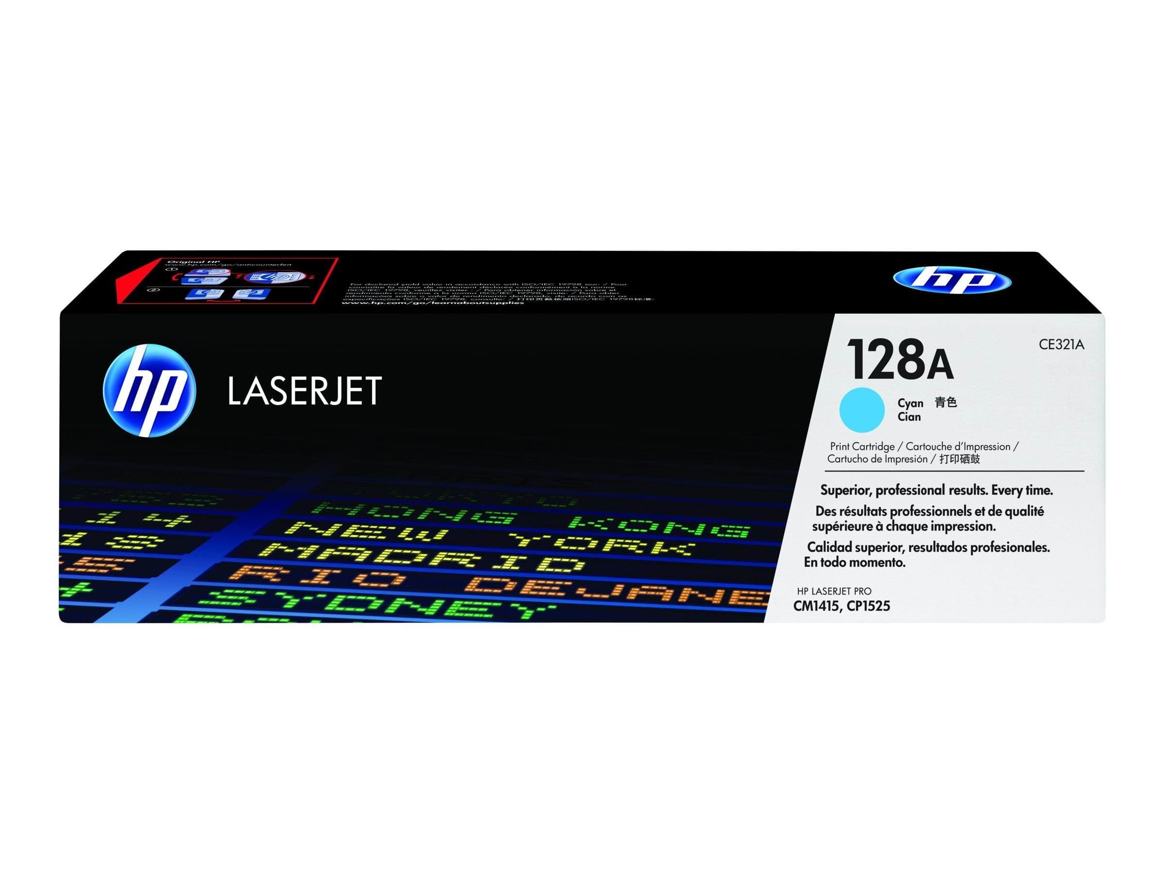 HP 128A / CE321A - Cyan Toner Printerpatron Og Toner