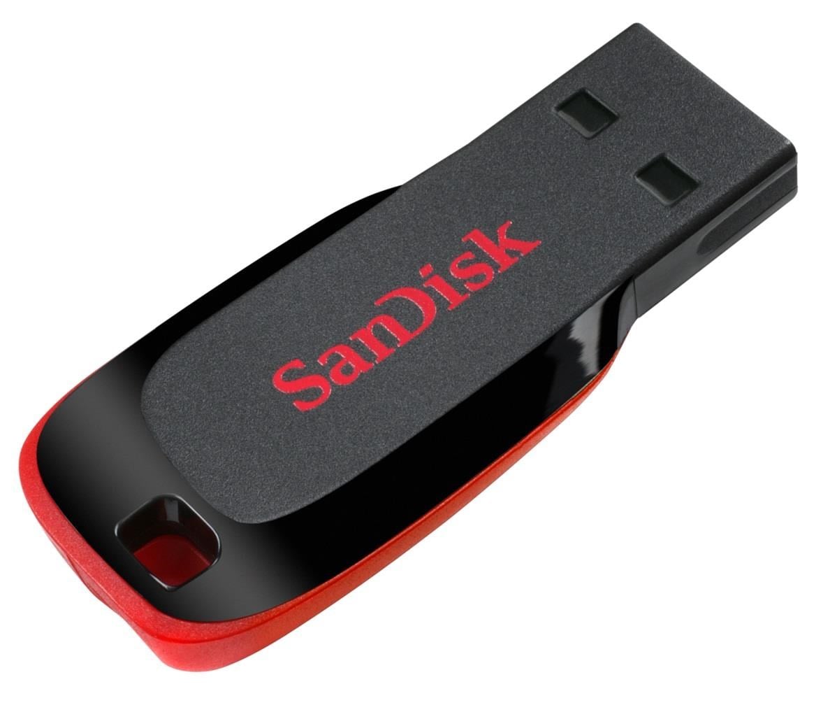SANDISK Cruzer Blade - Sort - 16GB - USB Stick Usb Stick SDCZ50-016G-B35