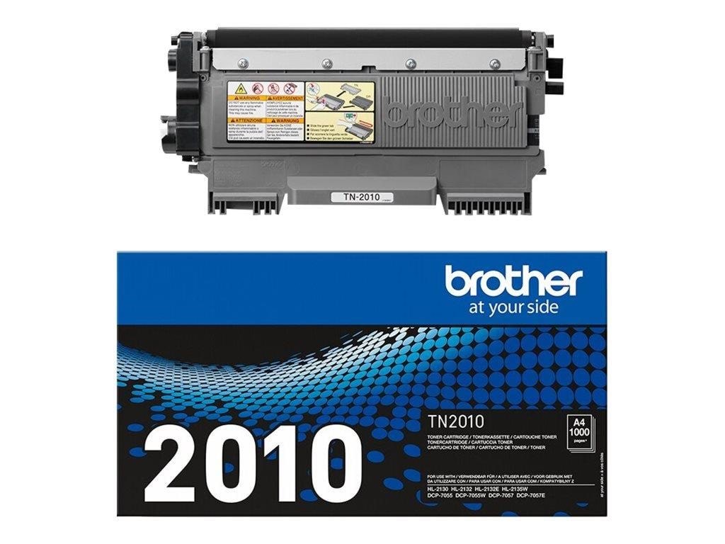 Brother TN2010 / TN 2010 Black Toner - Lasertoner Sort Printerpatron Og Toner