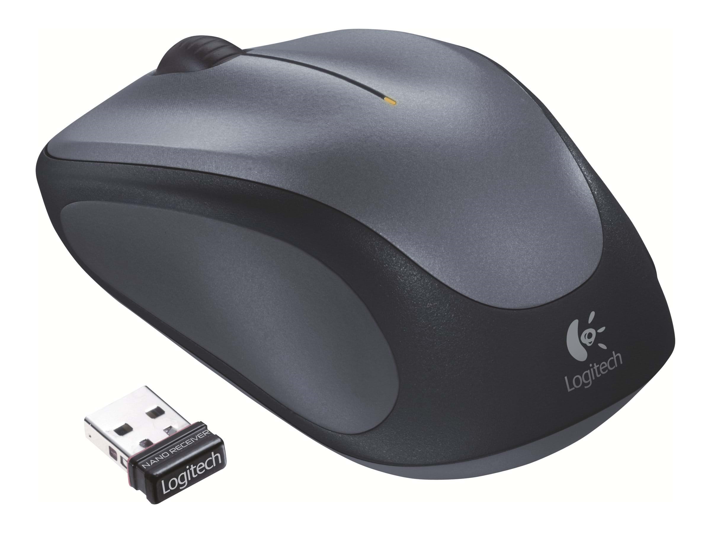 Logitech M235 Wireless Mouse - Silver - Mus - Optisk - 3 knapper - Sølv