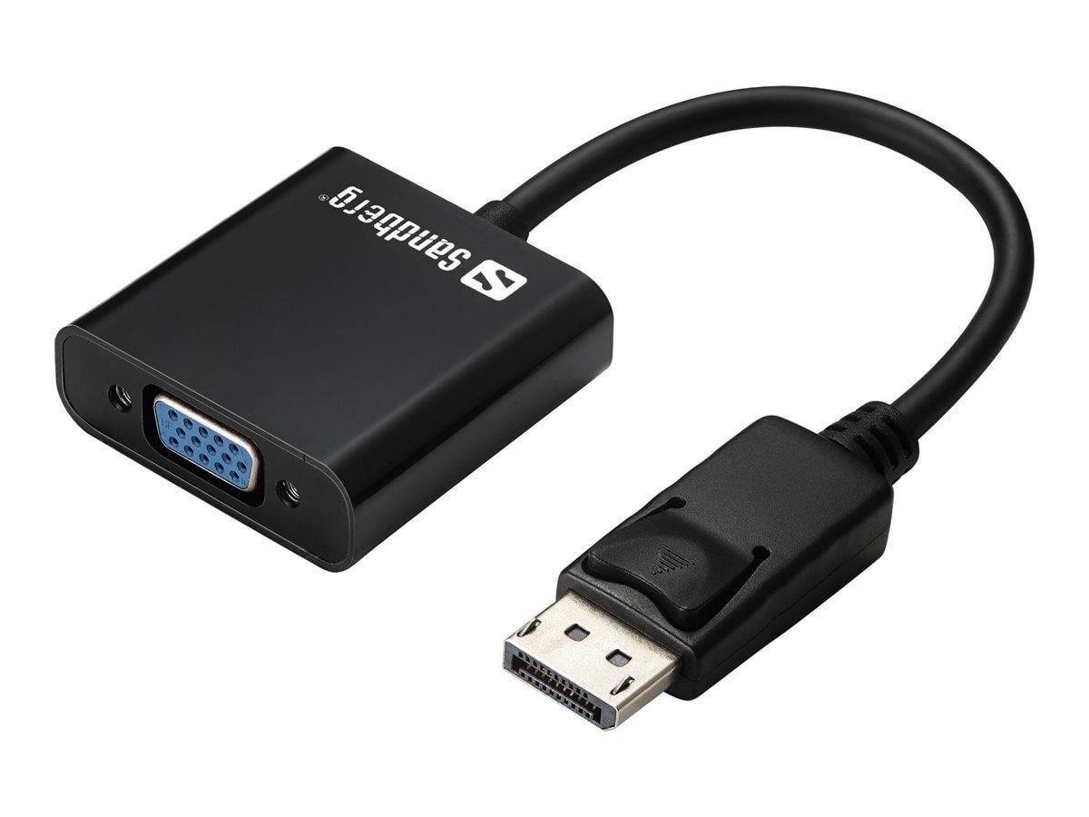 Sandberg DisplayPort to VGA Adapter Skærmkabel Sort 508-43