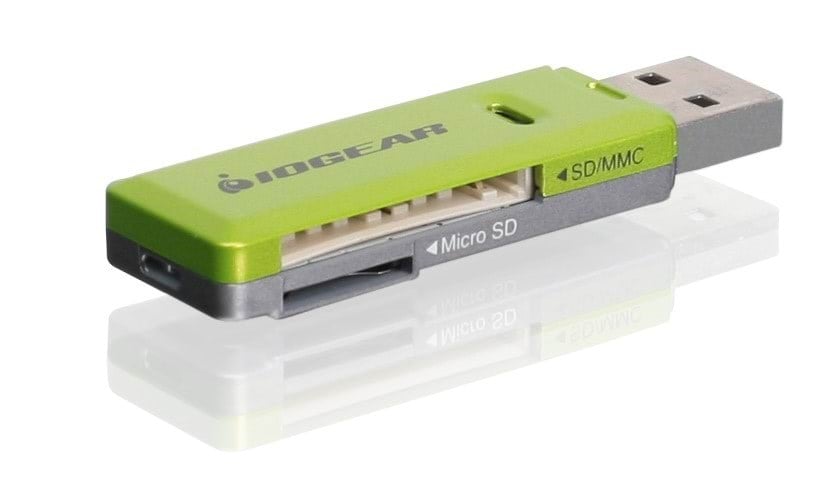 IOGEAR SD/MicroSD/MMC Card Reader/Writer GFR204SD - kortlæser Kortlæser