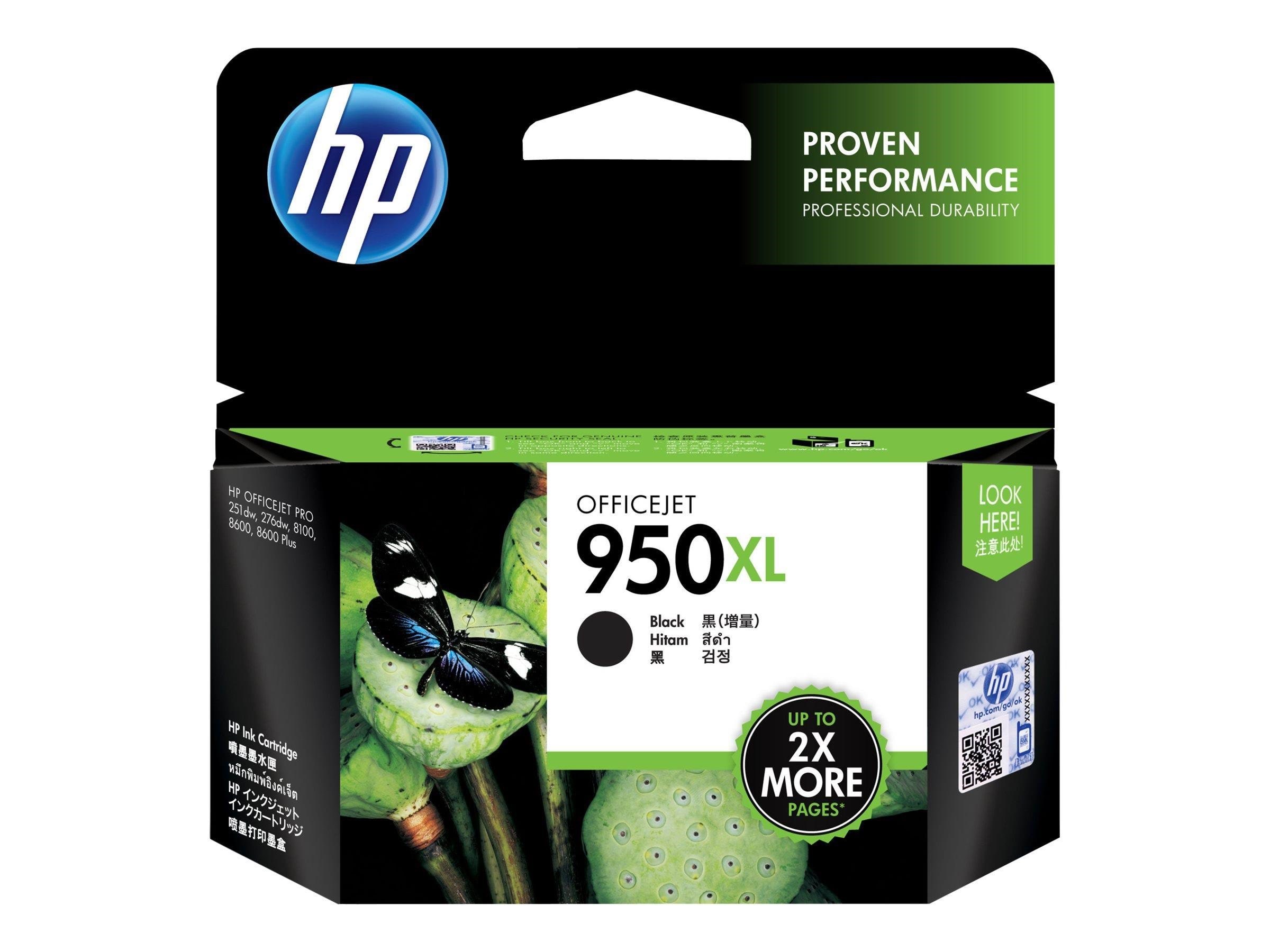 HP 950XL / CN045æ Black Ink Printerpatron Og Toner Sort