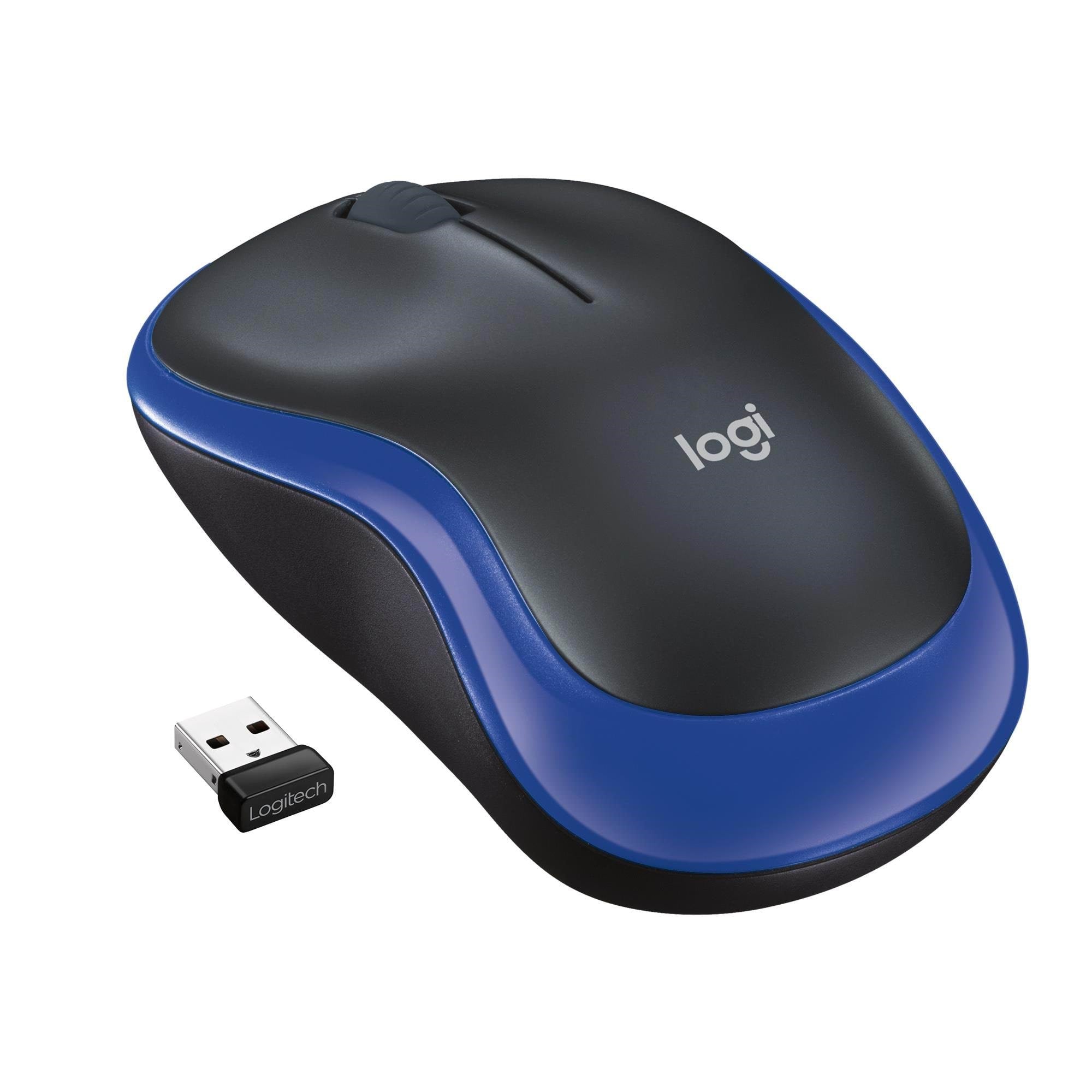 Logitech M185 Wireless - Mus - Optisk - 3 knapper - Blå Mus 910-002239