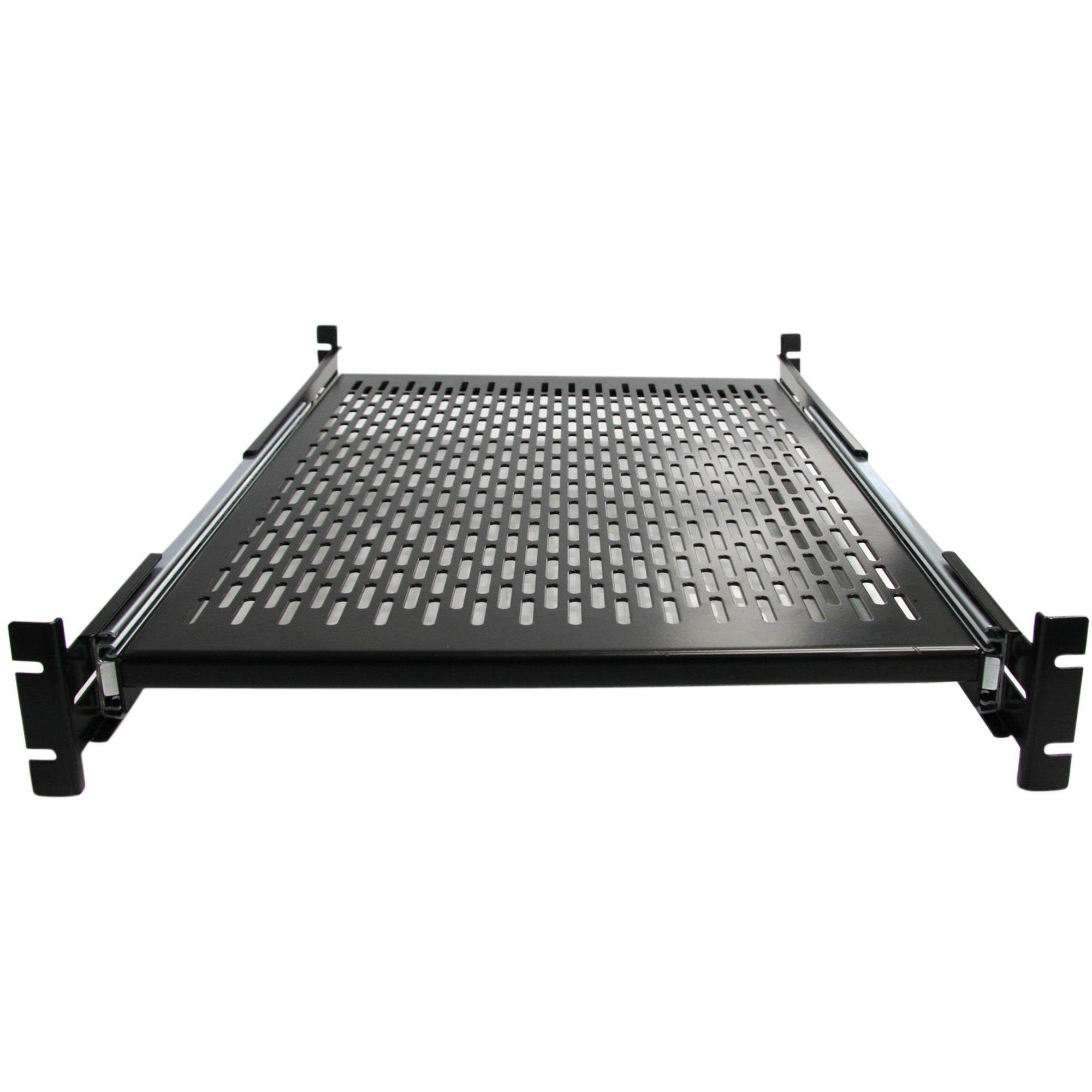 StarTech.com UNISLDSHF19 - 2U - Sliding Rack Shelf Rackskab