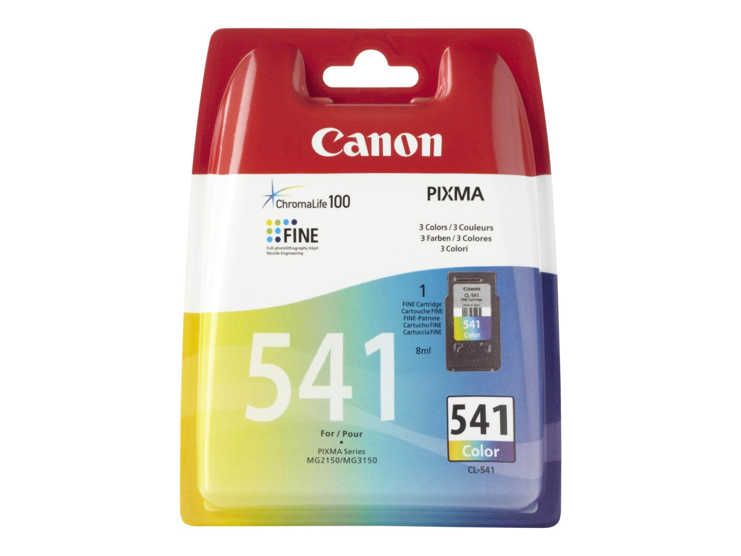 Canon CL-541 / 5227B001 3-Color Printerpatron Og Toner Cyan, Magenta, Gul