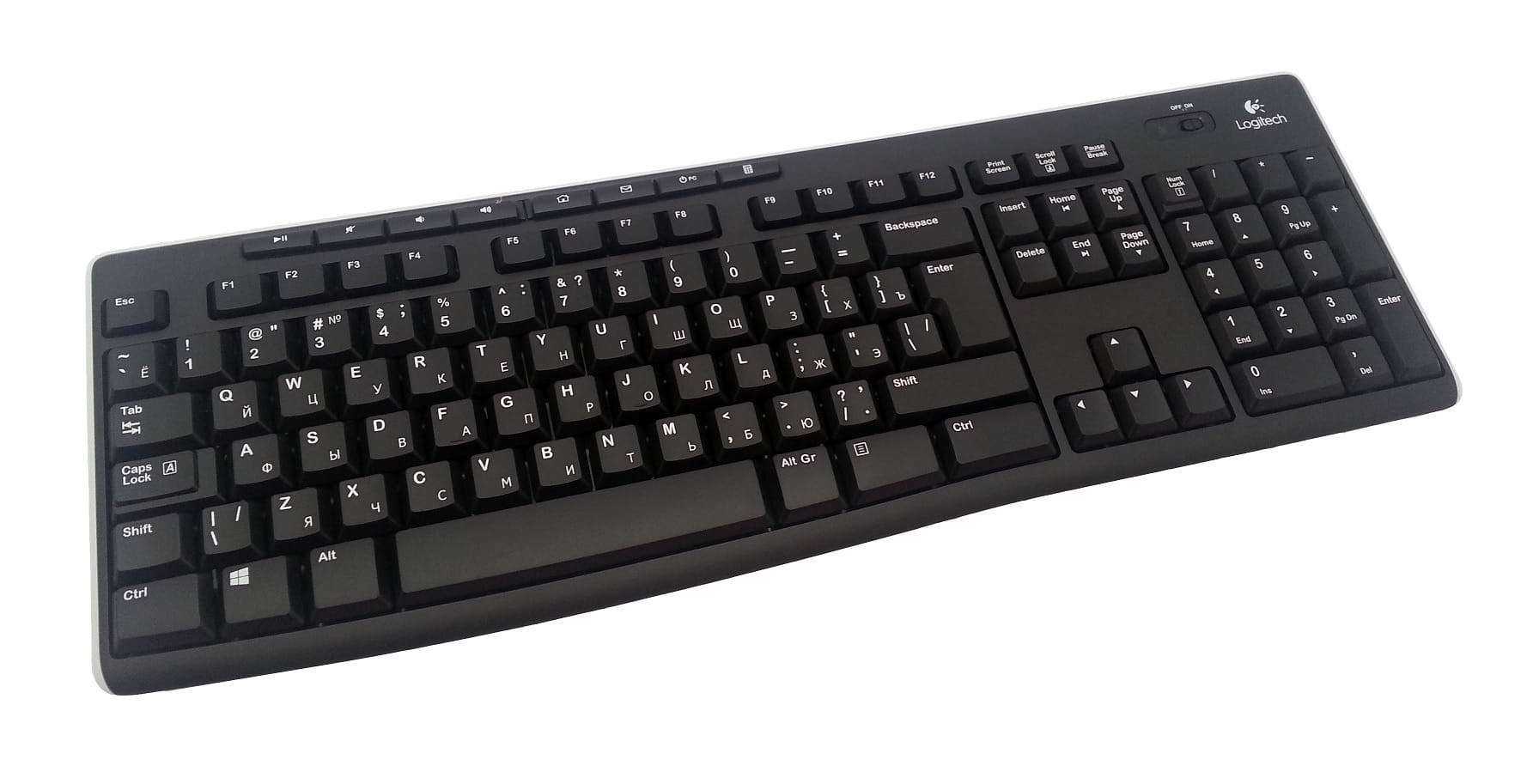 Logitech K270 Wireless Keyboard - Nordic - Tastatur - Nordisk - Sort Tastatur 920-003735