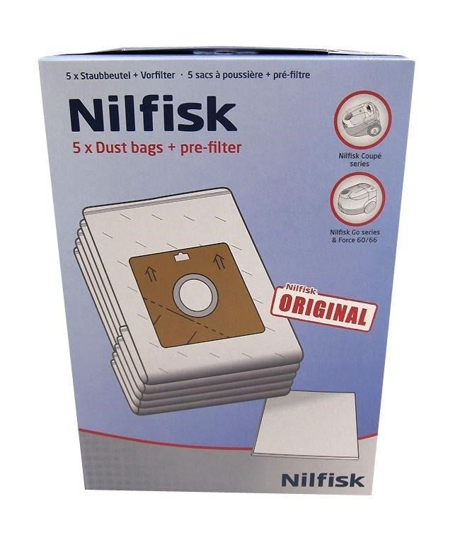 Nilfisk Poser for force 66, 122, 144, coupe, one hobby Støvsugerpose 78602600