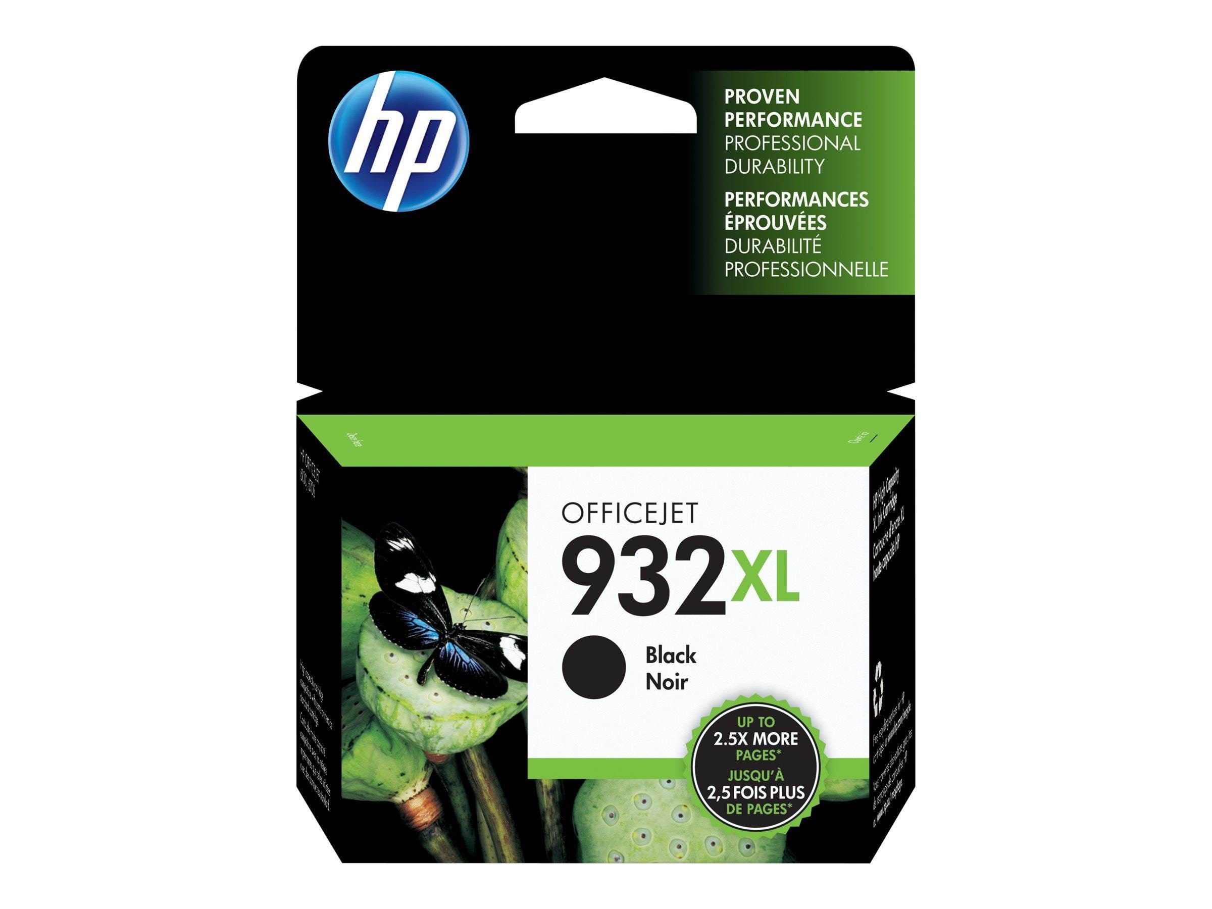 HP 932XL / CN053æ High Capacity Black Ink Printerpatron Og Toner Sort