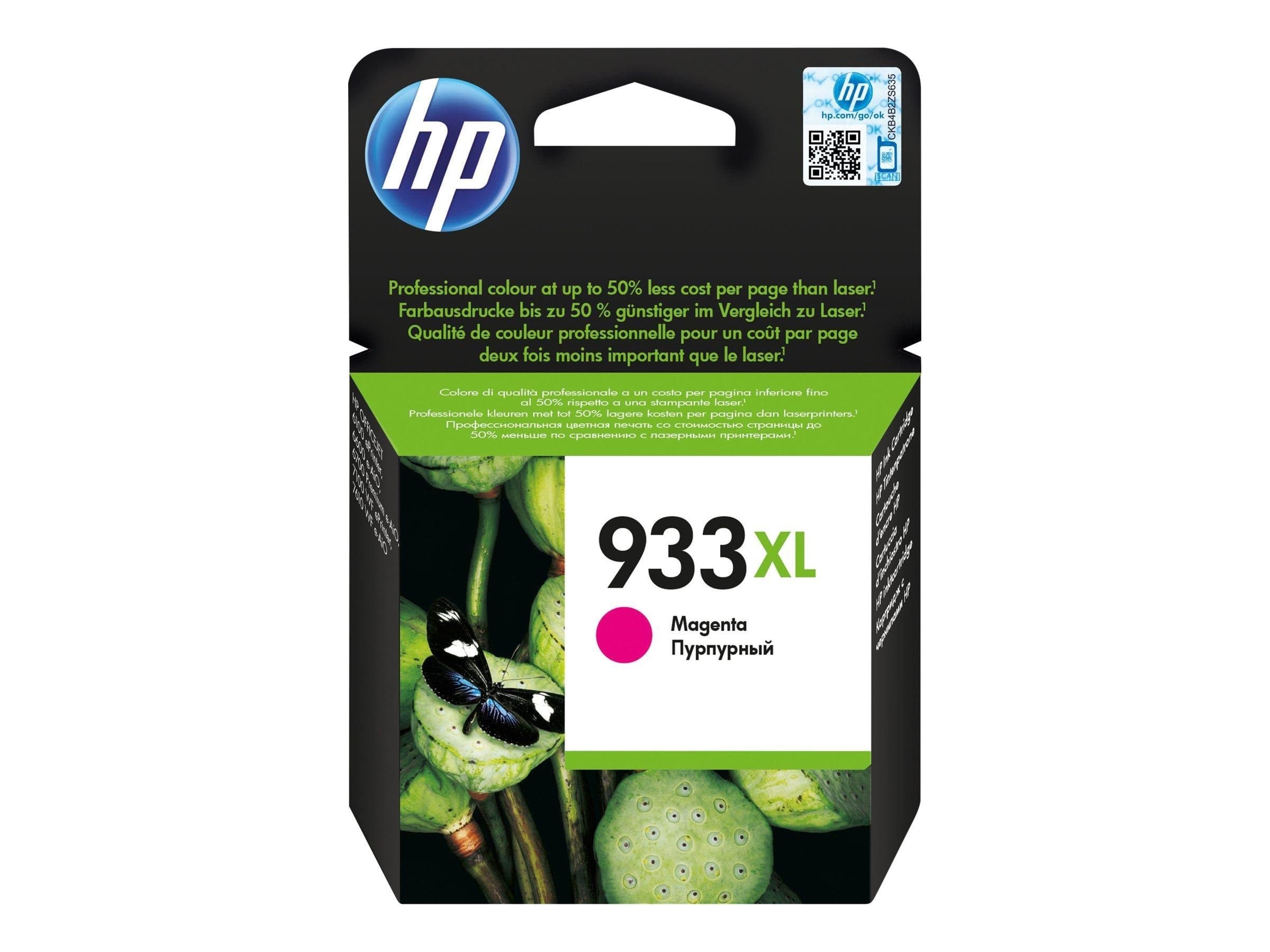 HP 933XL / CN055AE High Capacity Magenta Ink Printerpatron Og Toner