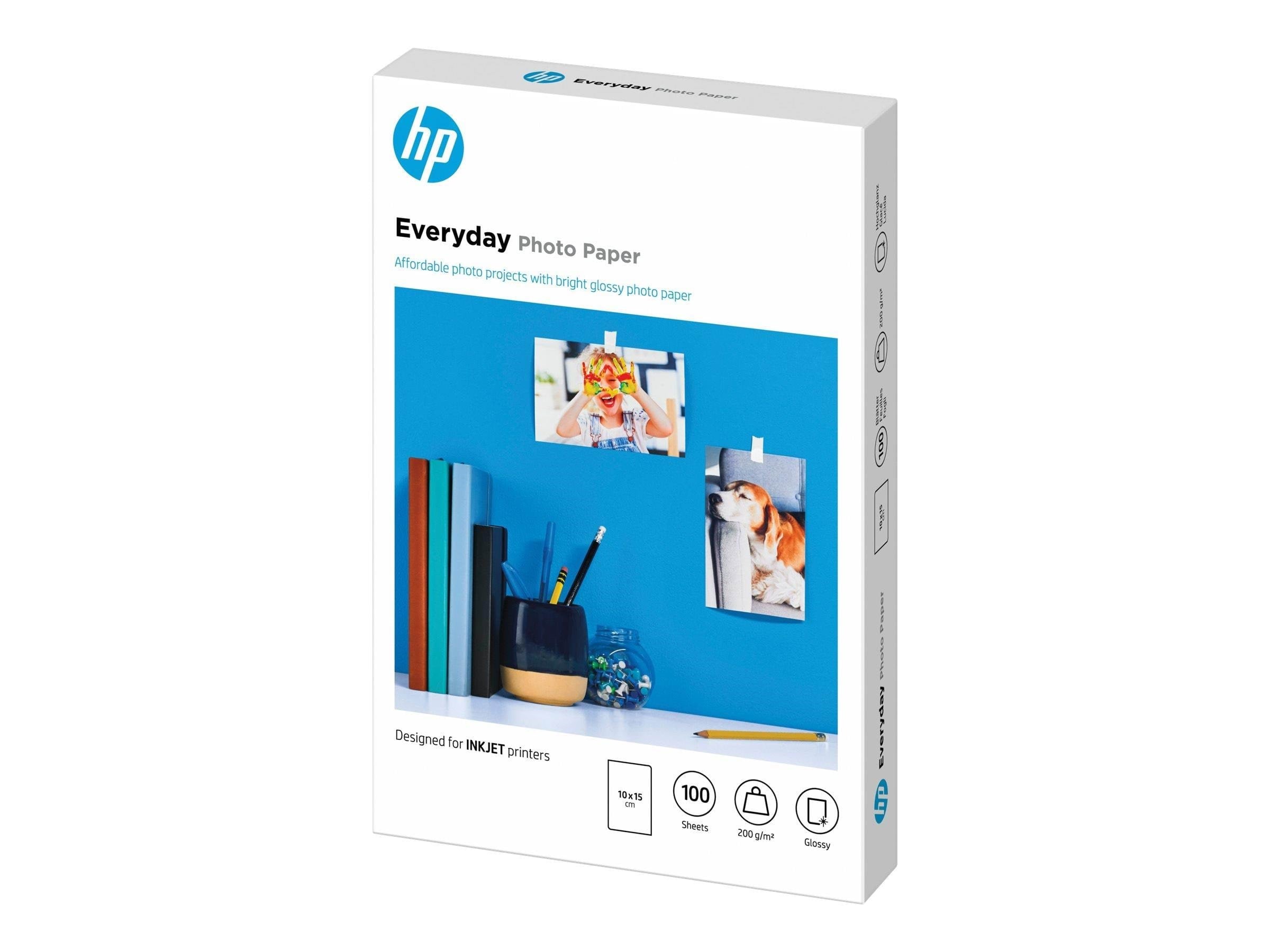 HP Everyday Glossy Photo Paper 200g 100 pcs. Fotopapir CR757A