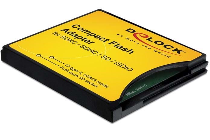 DeLOCK Compact Flash Adapter - SD Kortlæser 61796