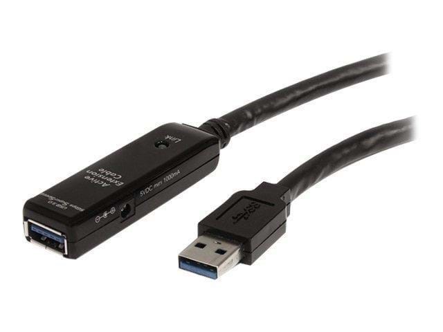 StarTech.com USB 3.0 Active Extension Ca Usb Kabel Sort USB3AAEXT10M