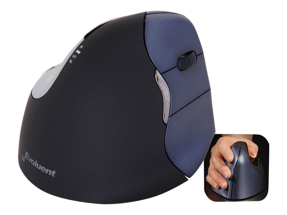 Evoluent VerticalMouse 4 Right - VM4RW - Vertical mouse - Laser - 6 knapper Mus