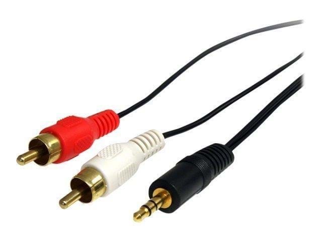 StarTech.com Stereo Audio Cable - 3.5mm Audiokabel Sort MU3MMRCA