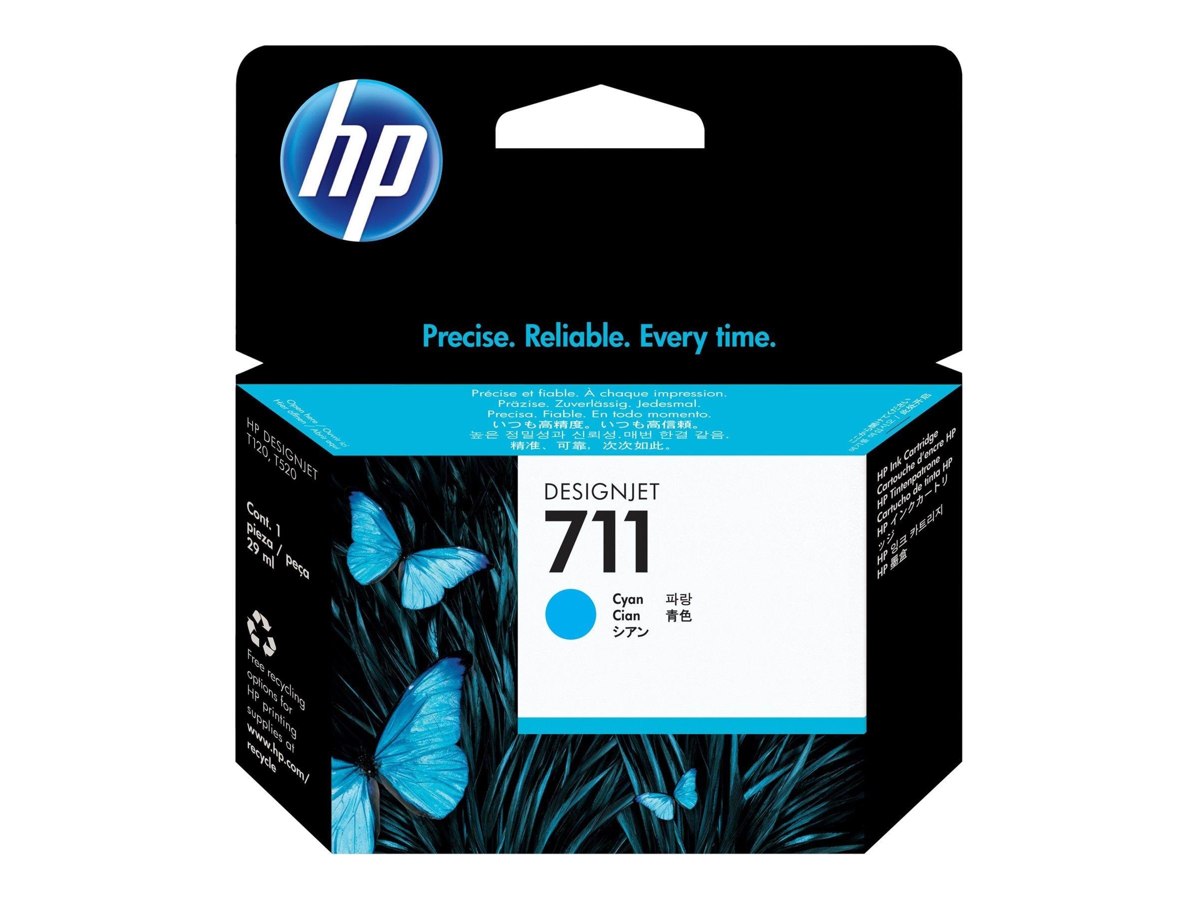 HP 711 / CZ130A Cyan Ink Printerpatron Og Toner