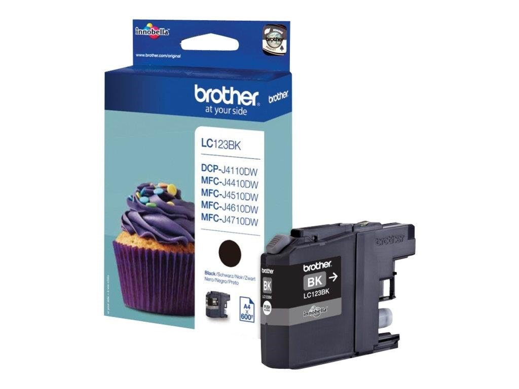 Brother LC123BK / LC 123BK High Capacity Black Ink - Blækpatron Sort Printerpatron Og Toner