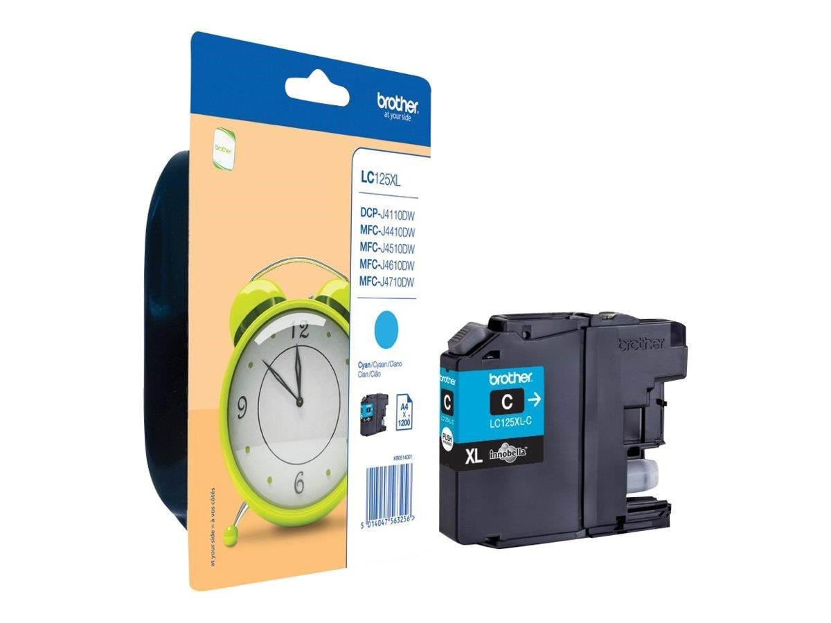 Brother LC125XLC High Capacity Printerpatron Og Toner Cyan