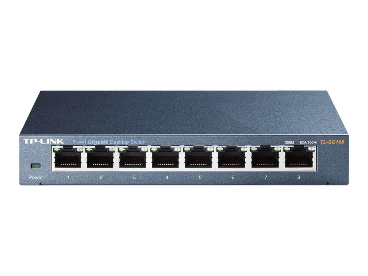 TP-Link TL-SG108 8-Port 10/100/1000Mbps Desktop Switch Switch