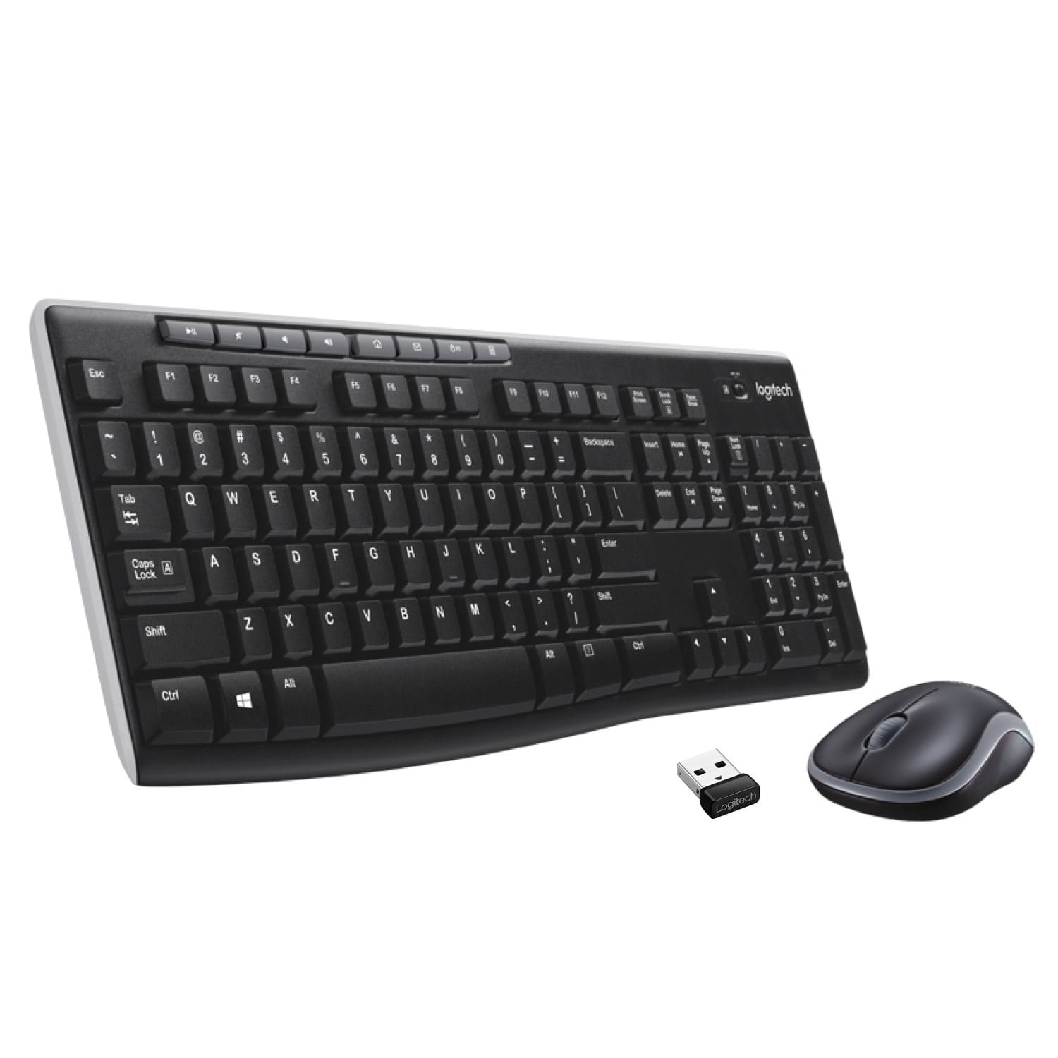 Logitech MK270 Combo Wireless - ND - Tastatur & Mus sæt - Nordisk - Sort Tastatur 920-004535