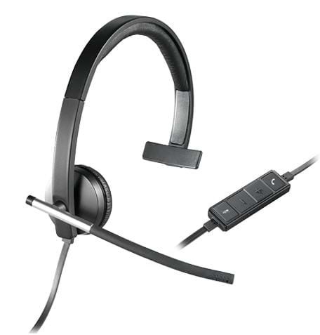 Logitech USB Headset Mono H650e - Black Hovedtelefoner Og Headset Sort 981-000514