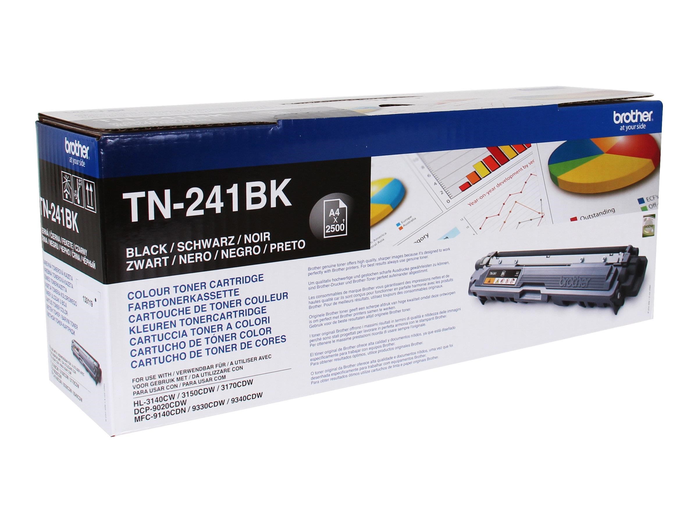 Brother TN241BK / TN 241BK Black Toner Printerpatron Og Toner Sort
