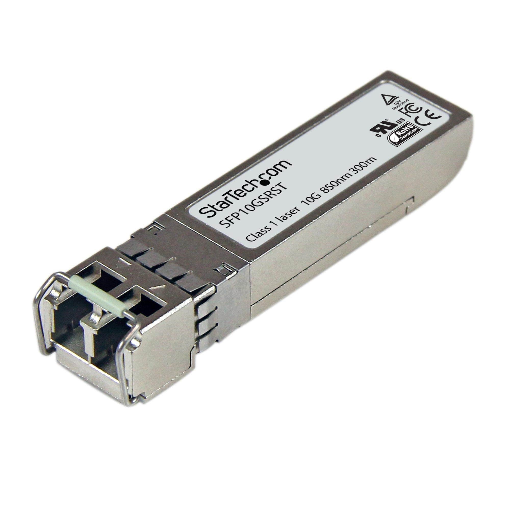 StarTech.com SFP10GSRST Cisco Compatible 10GBase-SR SFP+ Fiber Transceiver Module 850nm MM LC w/DDM