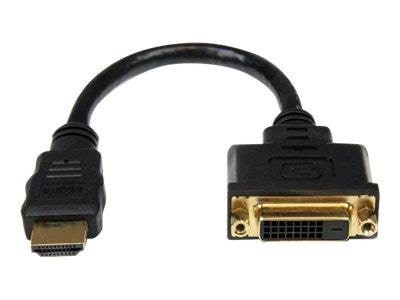 StarTech.com HDMI to DVI-D Video Cable Adapter Skærmkabel Sort HDDVIMF8IN