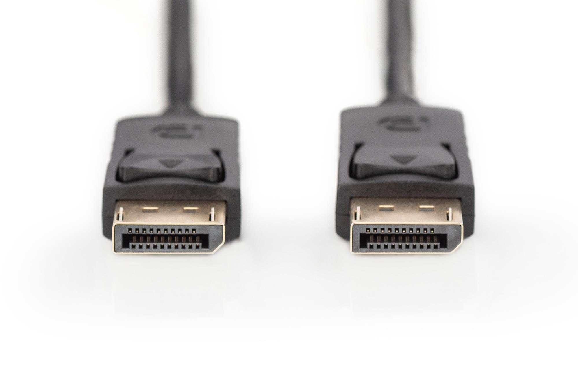 DIGITUS DisplayPort 1.2 Cable - 2m Skærmkabel Sort AK-340100-020-S