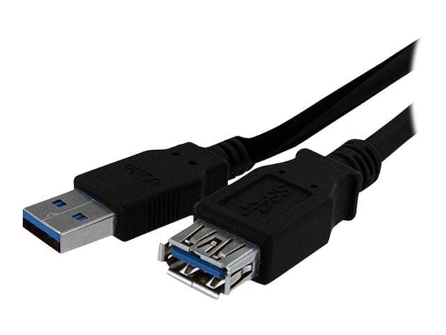 StarTech.com SuperSpeed USB 3.0 Extension Cable Usb Kabel Sort USB3SEXT1MBK