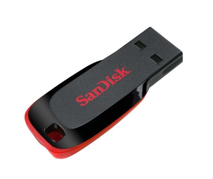 SANDISK Cruzer Blade - Sort - 64GB - USB Stick Usb Stick SDCZ50-064G-B35