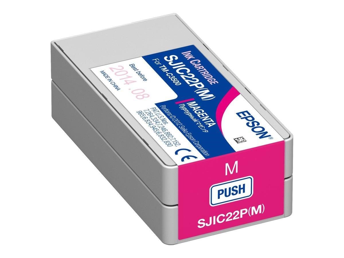 Epson SJIC22P(M) Magenta Ink - Blækpatron Magenta Printerpatron Og Toner C33S020603