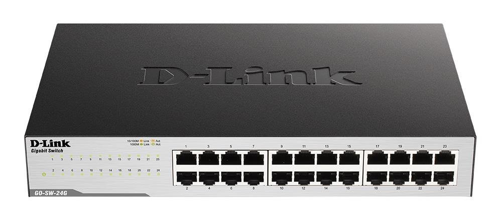 D-Link GO-SW-24G 24-Port Gigabit Easy Desktop Switch Switch GO-SW-24G/E