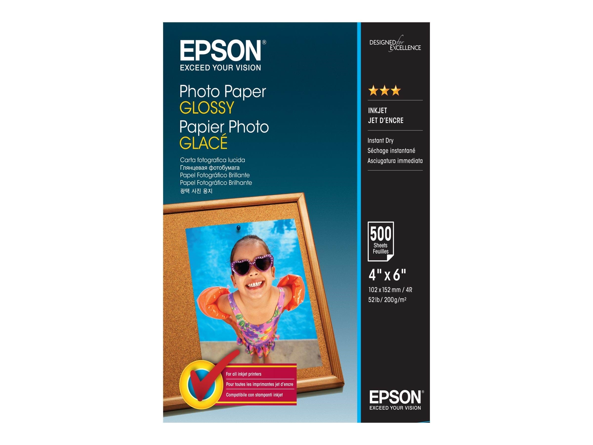 Epson Photo Paper Glossy - 10x15cm - 500 sheets Fotopapir C13S042549