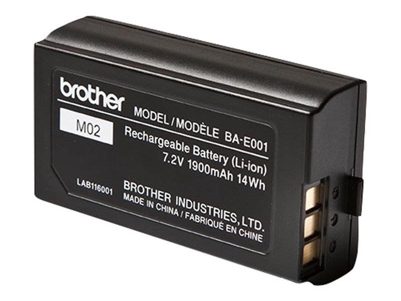 Brother BA-E001 / BAE001 LI-ION Battery Printer Tilbehør