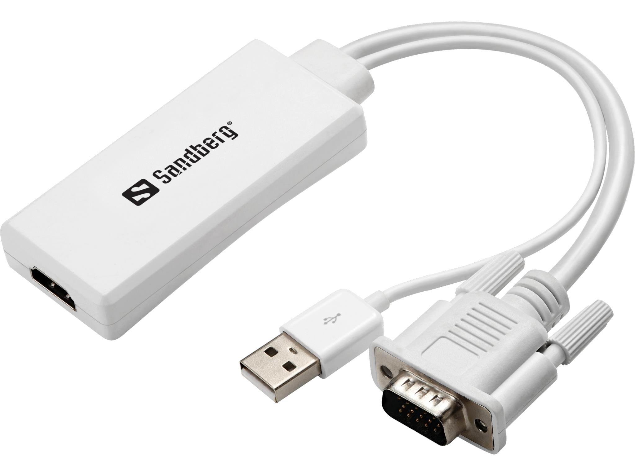 Sandberg VGA+Audio to HDMI Converter Skærmkabel 508-78