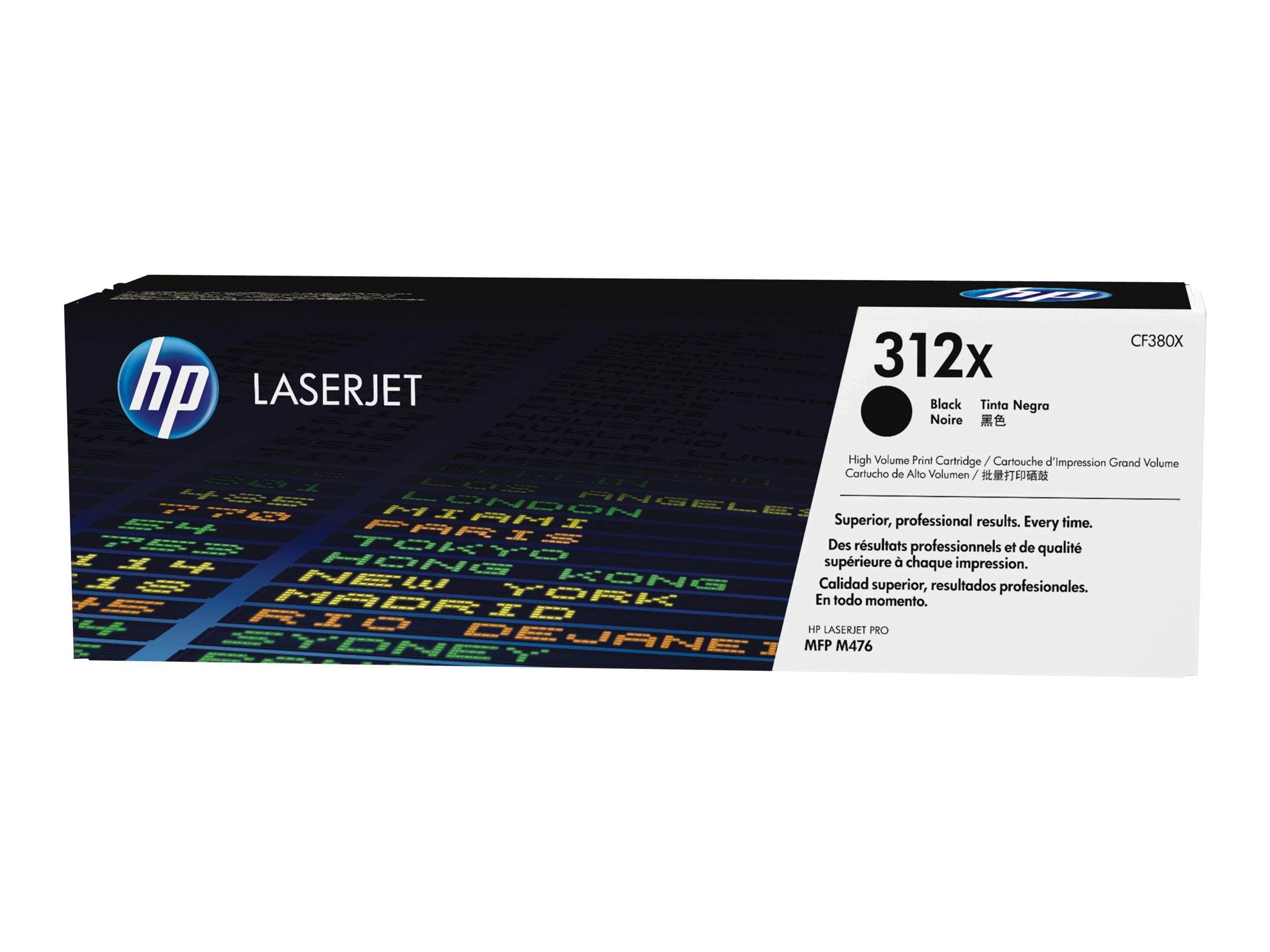 HP 312X / CF380X High Capacity Black Toner Printerpatron Og Toner Sort