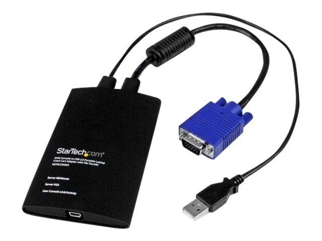 StarTech.com KVM Console to Laptop USB 2.0 Portable Crash Cart Adapter with File Transfer Kvm-switch NOTECONS02