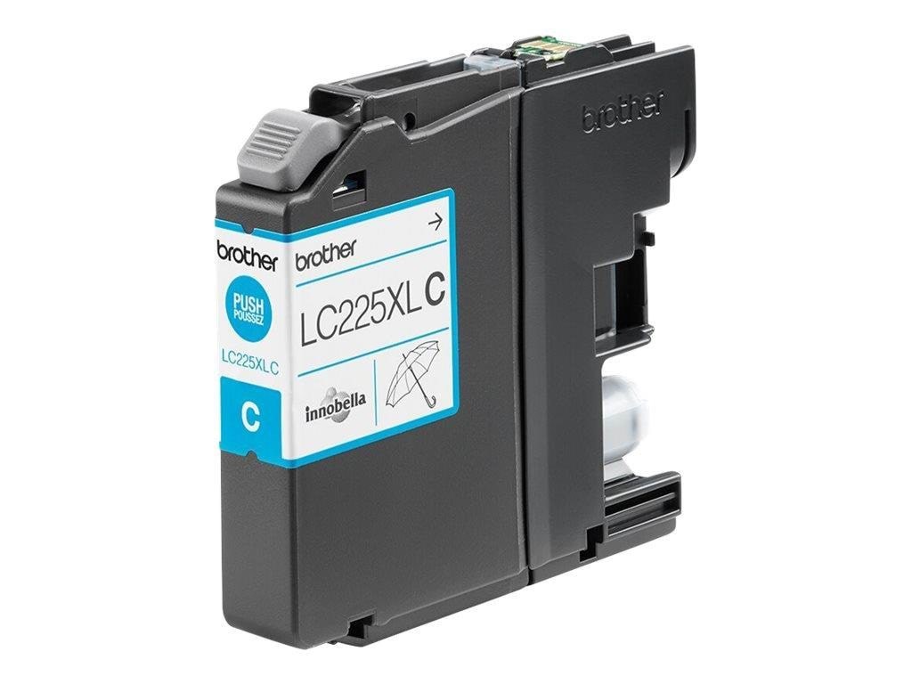 Brother LC 225XLC / LC225XLC - Cyan Ink - High Capacity Printerpatron Og Toner