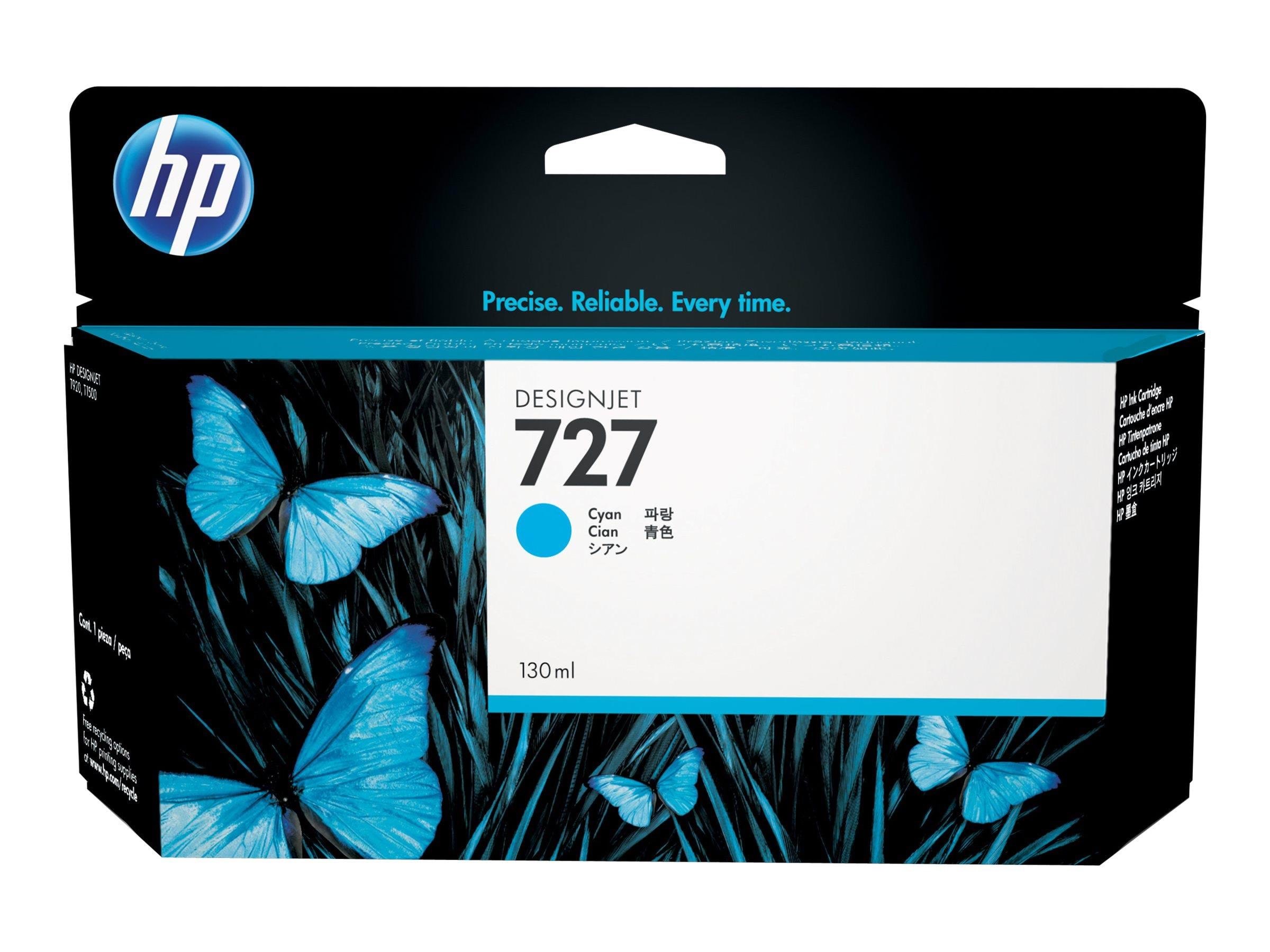 HP 727 / B3P19A - Cyan Ink Printerpatron Og Toner