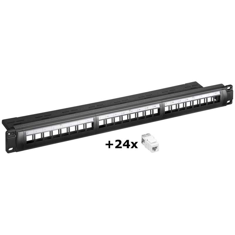 Pro NET Keystone Panel 24x CAT6 (SET) Netværkstilbehør 4040849953361