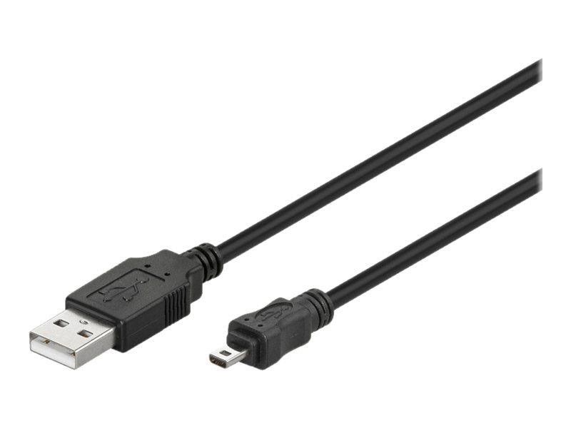 Pro USB-A USB Mini-B (8-pin) - 1.8m - Sort Usb Kabel 4040849939723